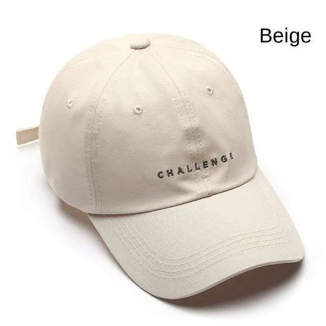 Baseballkappe für Damen und Herren, Sommermode, Visierkappe, Jungen und Mädchen, lässige Snapback-Mütze, CHALLENGE Hip-Hop-Hüte