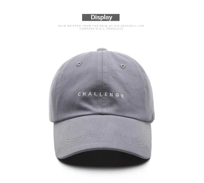 Baseballkappe für Damen und Herren, Sommermode, Visierkappe, Jungen und Mädchen, lässige Snapback-Mütze, CHALLENGE Hip-Hop-Hüte
