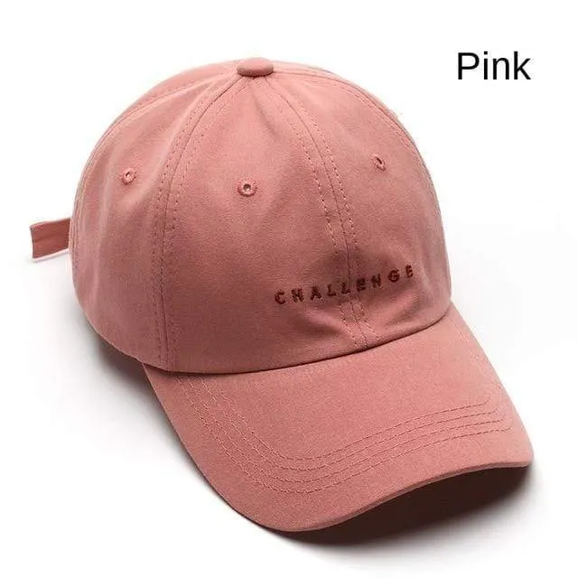 Baseballkappe für Damen und Herren, Sommermode, Visierkappe, Jungen und Mädchen, lässige Snapback-Mütze, CHALLENGE Hip-Hop-Hüte
