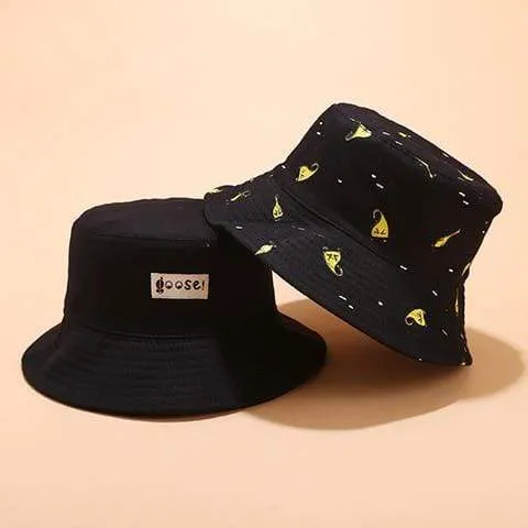 Panama Eimer Hut Männer Frauen Sommer Eimer Kappe Banana Drucken Gelb Hut Bob Hut Hip Hop Gorros Angeln Fischer Hut