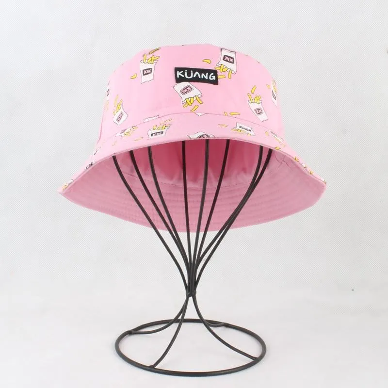 Panama Eimer Hut Männer Frauen Sommer Eimer Kappe Banana Drucken Gelb Hut Bob Hut Hip Hop Gorros Angeln Fischer Hut