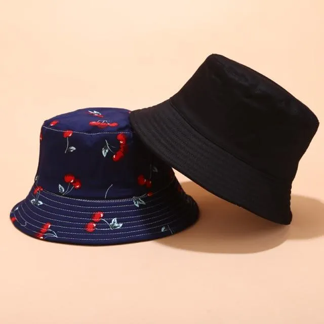 Panama Eimer Hut Männer Frauen Sommer Eimer Kappe Banana Drucken Gelb Hut Bob Hut Hip Hop Gorros Angeln Fischer Hut