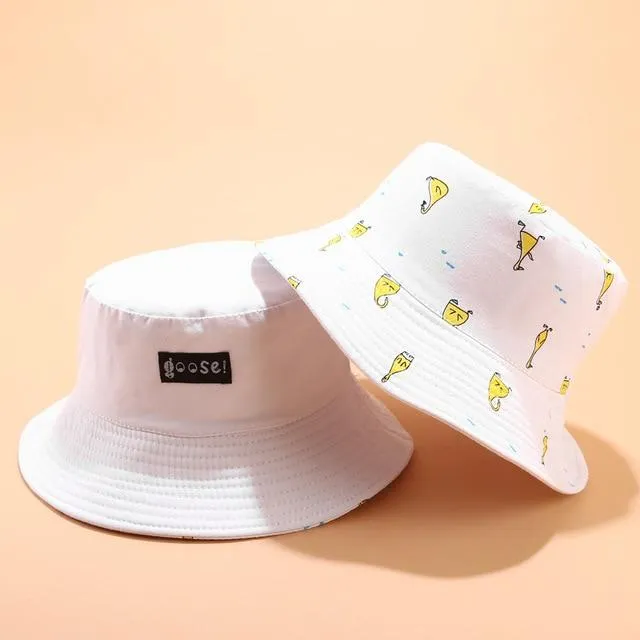 Panama Eimer Hut Männer Frauen Sommer Eimer Kappe Banana Drucken Gelb Hut Bob Hut Hip Hop Gorros Angeln Fischer Hut