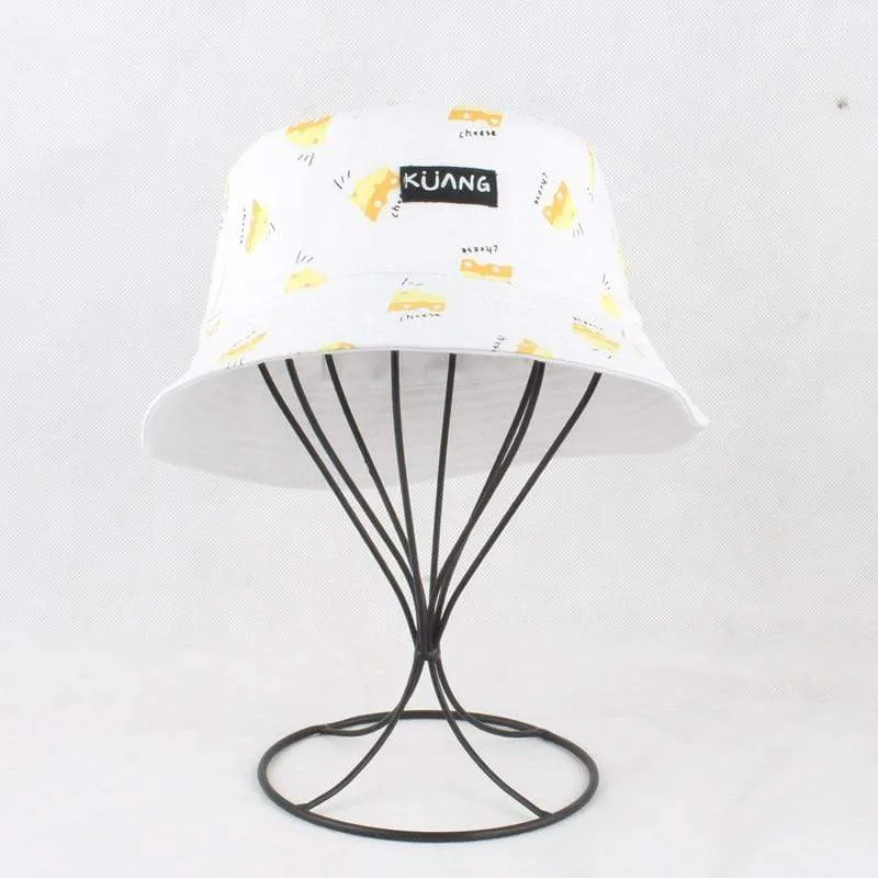 Panama Eimer Hut Männer Frauen Sommer Eimer Kappe Banana Drucken Gelb Hut Bob Hut Hip Hop Gorros Angeln Fischer Hut