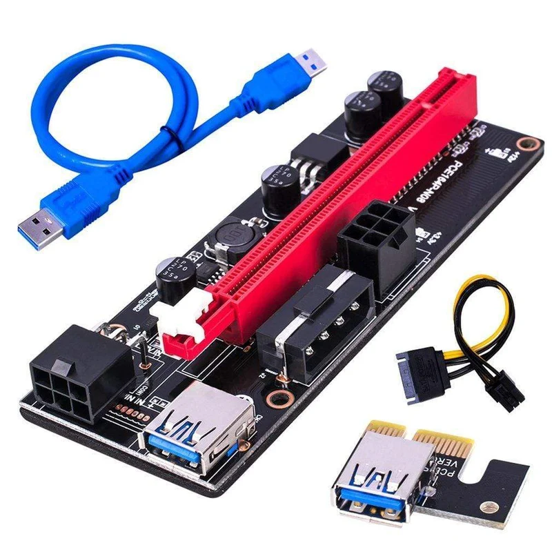 PCI-E Riser 009S 16X Extender PCI-E Riser USB 3.0 Grafikkarte Dedizierte PCIE Verlängerungskabel Adapterkarte