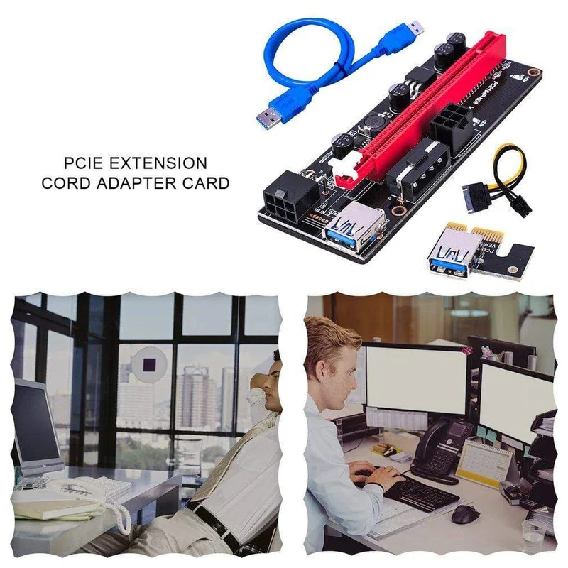 PCI-E Riser 009S 16X Extender PCI-E Riser USB 3.0 Grafikkarte Dedizierte PCIE Verlängerungskabel Adapterkarte