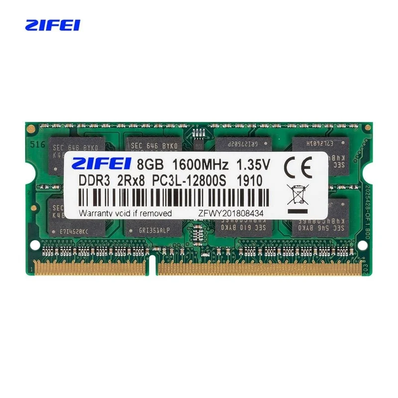 DDR3L 8 GB 4 GB 1600 1333 MHz 1.35 V Laptop-SDRAM SO-DIMM-Speicher-RAM