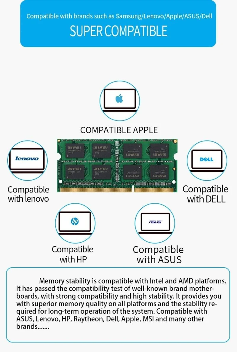 DDR3L 8 GB 4 GB 1600 1333 MHz 1.35 V Laptop-SDRAM SO-DIMM-Speicher-RAM