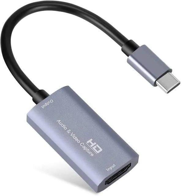 Y & H Audio-Video-Aufnahmekarte HDMI-kompatibel für Typ-C-Aufnahme und Live-Streaming über DSLR, Camcorder, Action-Cam, PS4, Xbox, Switch