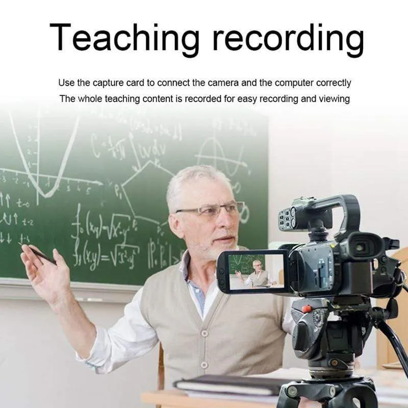 Y & H Audio-Video-Aufnahmekarte HDMI-kompatibel für Typ-C-Aufnahme und Live-Streaming über DSLR, Camcorder, Action-Cam, PS4, Xbox, Switch
