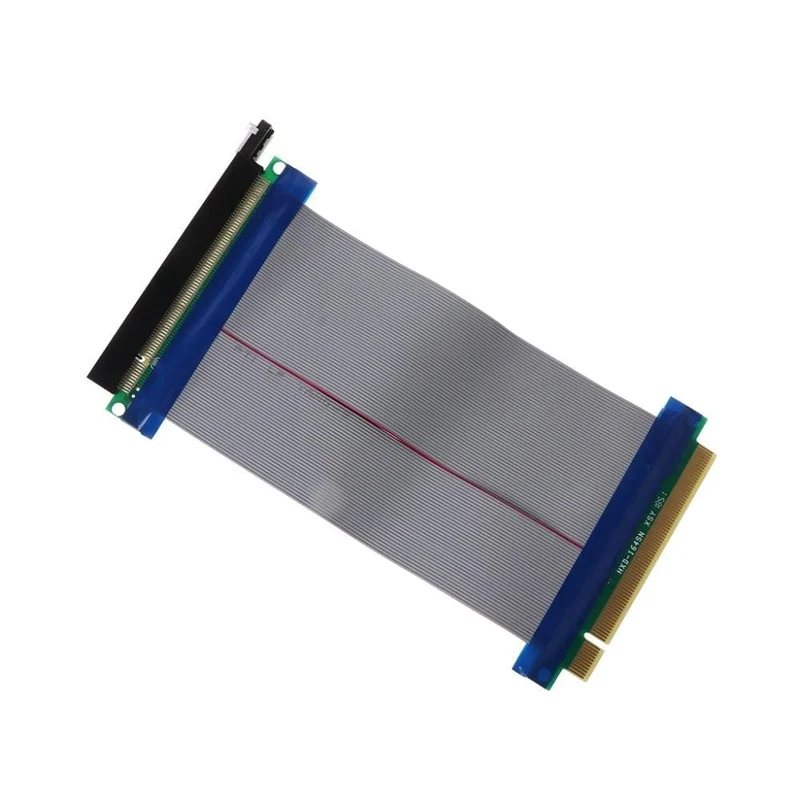 PCIe 16X PCI Express PCI-E 16X zu 16X Riser Extender Karte Adapter Flexible Kabel Feb6