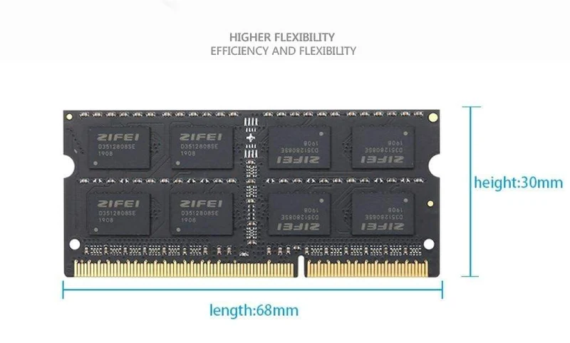 DDR3-RAM 8 GB 1600HMz DDR3L 1866HMz 1333HMz 1.35 V Laptop-RAM-Speicher