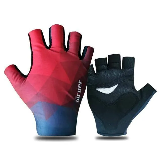 Half Finger ITALIA Fahrradhandschuhe Herren Damen Sommersport Stoßfeste Fahrradhandschuhe Anti Slip MTB Fahrradhandschuh Guantes Ciclismo