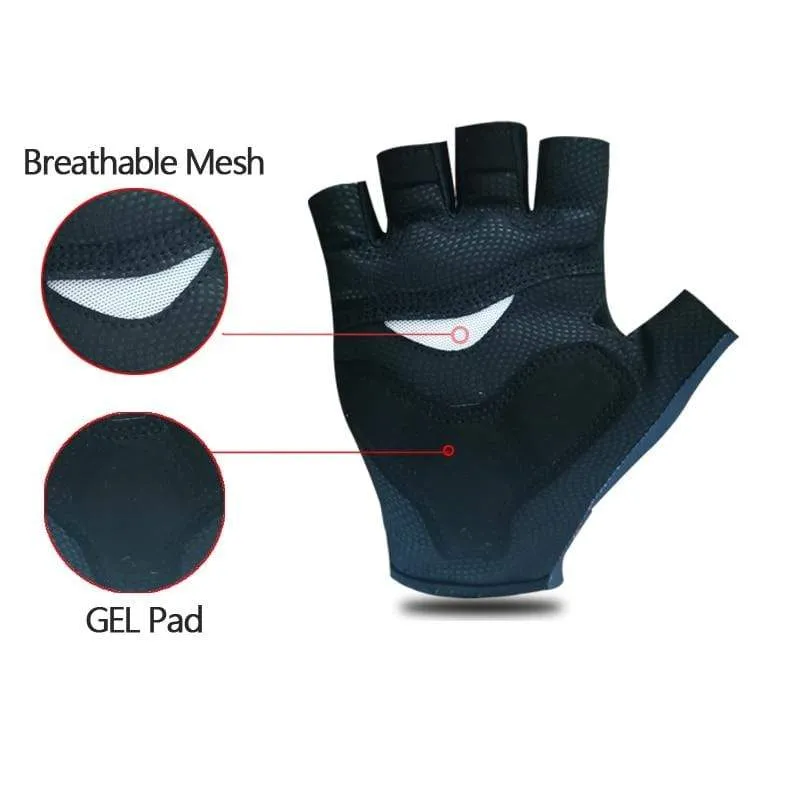 Half Finger ITALIA Fahrradhandschuhe Herren Damen Sommersport Stoßfeste Fahrradhandschuhe Anti Slip MTB Fahrradhandschuh Guantes Ciclismo