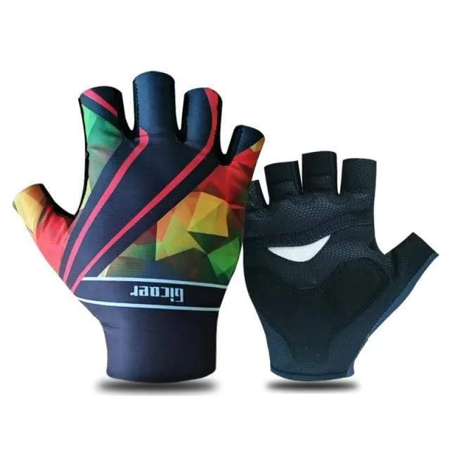 Half Finger ITALIA Fahrradhandschuhe Herren Damen Sommersport Stoßfeste Fahrradhandschuhe Anti Slip MTB Fahrradhandschuh Guantes Ciclismo