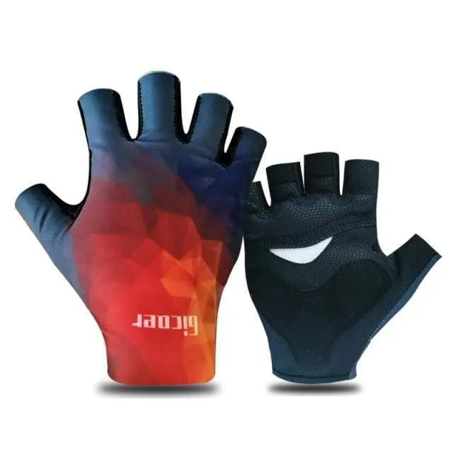 Half Finger ITALIA Fahrradhandschuhe Herren Damen Sommersport Stoßfeste Fahrradhandschuhe Anti Slip MTB Fahrradhandschuh Guantes Ciclismo