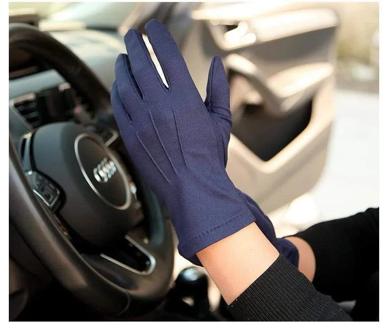 Sommer Sonnenschutz Handschuhe Männlich Dünne Atmungsaktive Anti-Slip Fahren Handschuhe Anti-Uv Volle Finger Mann Fäustlinge SZ105W1