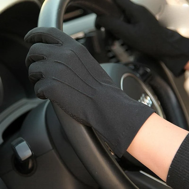 Sommer Sonnenschutz Handschuhe Männlich Dünne Atmungsaktive Anti-Slip Fahren Handschuhe Anti-Uv Volle Finger Mann Fäustlinge SZ105W1