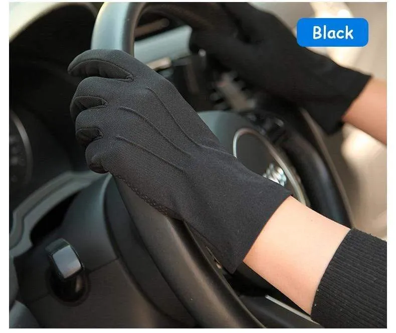 Sommer Sonnenschutz Handschuhe Männlich Dünne Atmungsaktive Anti-Slip Fahren Handschuhe Anti-Uv Volle Finger Mann Fäustlinge SZ105W1