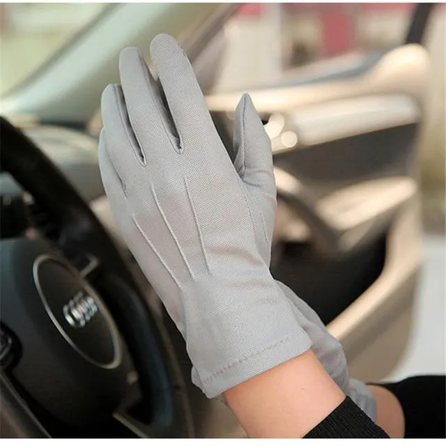 Sommer Sonnenschutz Handschuhe Männlich Dünne Atmungsaktive Anti-Slip Fahren Handschuhe Anti-Uv Volle Finger Mann Fäustlinge SZ105W1