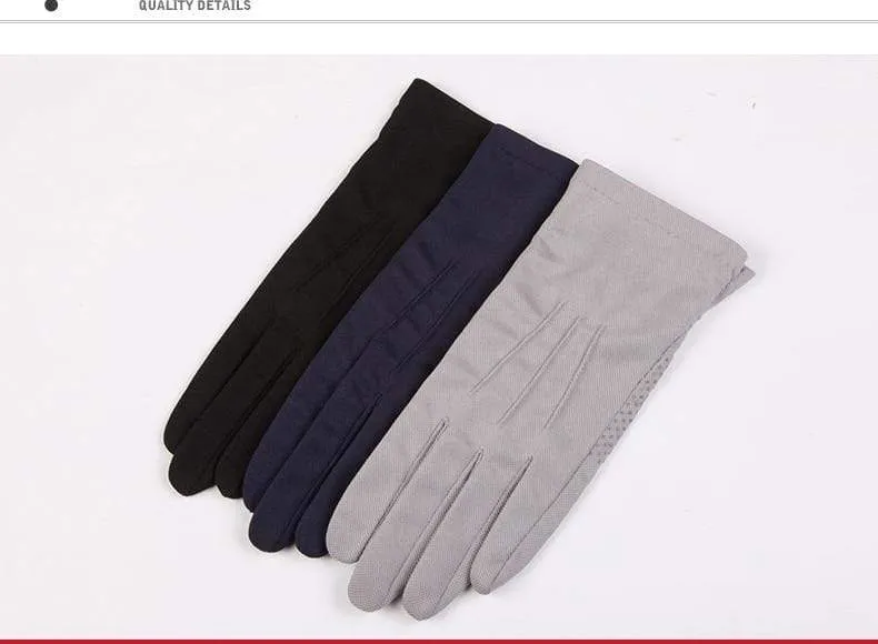 Sommer Sonnenschutz Handschuhe Männlich Dünne Atmungsaktive Anti-Slip Fahren Handschuhe Anti-Uv Volle Finger Mann Fäustlinge SZ105W1