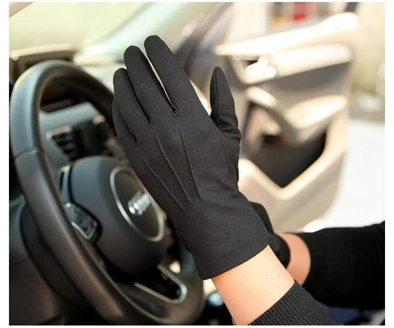 Sommer Sonnenschutz Handschuhe Männlich Dünne Atmungsaktive Anti-Slip Fahren Handschuhe Anti-Uv Volle Finger Mann Fäustlinge SZ105W1