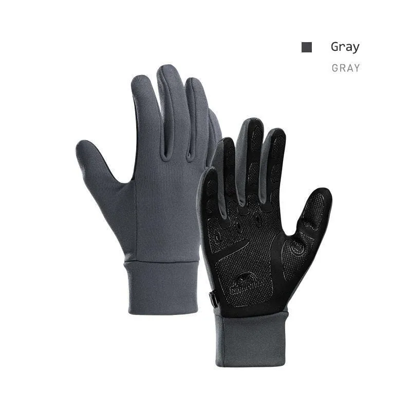 Outdoor-Touchscreen Rutschfeste Vollfinger-Fahrradhandschuhe Silikon Wandern Klettern Männer Frauen Dünne Fahrradhandschuhe