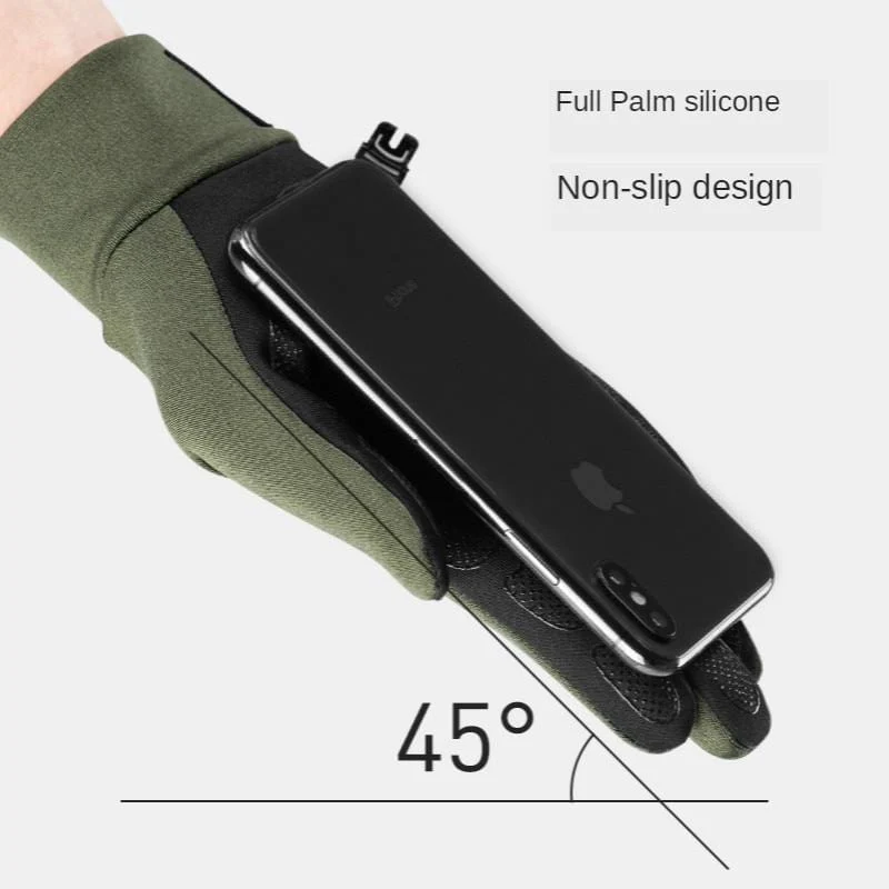 Outdoor-Touchscreen Rutschfeste Vollfinger-Fahrradhandschuhe Silikon Wandern Klettern Männer Frauen Dünne Fahrradhandschuhe