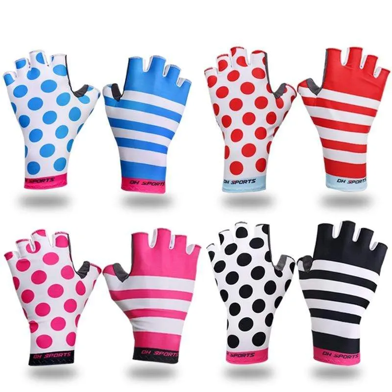 Fahrradhandschuhe mit rutschfestem Gelpolster, kurz, mit halbem Finger, stilvolle Fahrradhandschuhe, atmungsaktiv, Outdoor-Sport, Herren/Damen, Fahrradhandschuhe