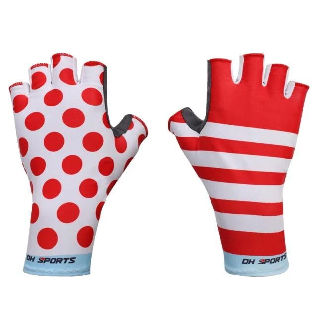 Fahrradhandschuhe mit rutschfestem Gelpolster, kurz, mit halbem Finger, stilvolle Fahrradhandschuhe, atmungsaktiv, Outdoor-Sport, Herren/Damen, Fahrradhandschuhe