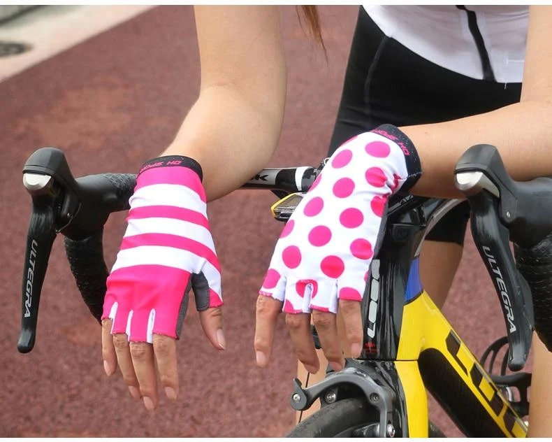 Fahrradhandschuhe mit rutschfestem Gelpolster, kurz, mit halbem Finger, stilvolle Fahrradhandschuhe, atmungsaktiv, Outdoor-Sport, Herren/Damen, Fahrradhandschuhe
