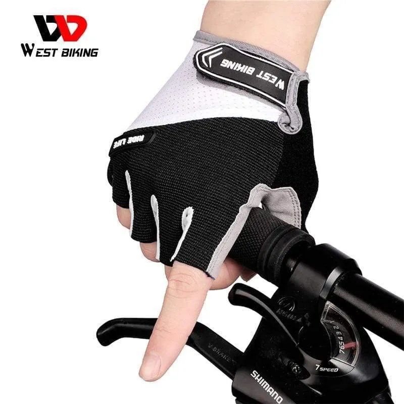 Fahrradhandschuhe Halbfinger Atmungsaktive MTB Rennradhandschuhe Anti-Rutsch-Matte Motorrad Männer Frauen Sport Fahrradhandschuhe