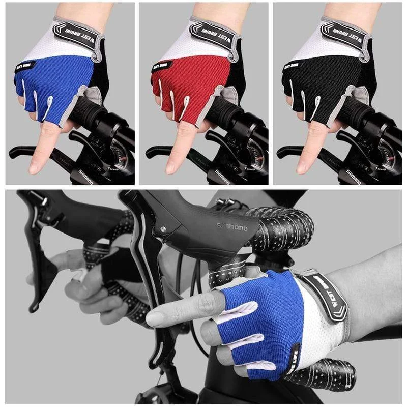 Fahrradhandschuhe Halbfinger Atmungsaktive MTB Rennradhandschuhe Anti-Rutsch-Matte Motorrad Männer Frauen Sport Fahrradhandschuhe