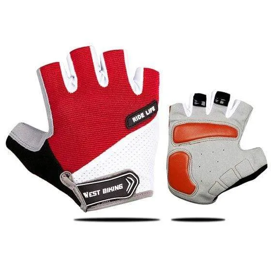 Fahrradhandschuhe Halbfinger Atmungsaktive MTB Rennradhandschuhe Anti-Rutsch-Matte Motorrad Männer Frauen Sport Fahrradhandschuhe