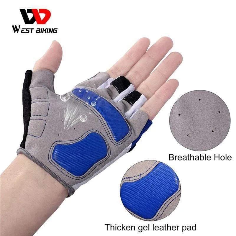 Fahrradhandschuhe Halbfinger Atmungsaktive MTB Rennradhandschuhe Anti-Rutsch-Matte Motorrad Männer Frauen Sport Fahrradhandschuhe