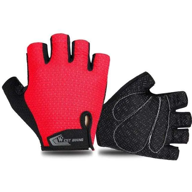 Fahrradhandschuhe Halbfinger Atmungsaktive MTB Rennradhandschuhe Anti-Rutsch-Matte Motorrad Männer Frauen Sport Fahrradhandschuhe