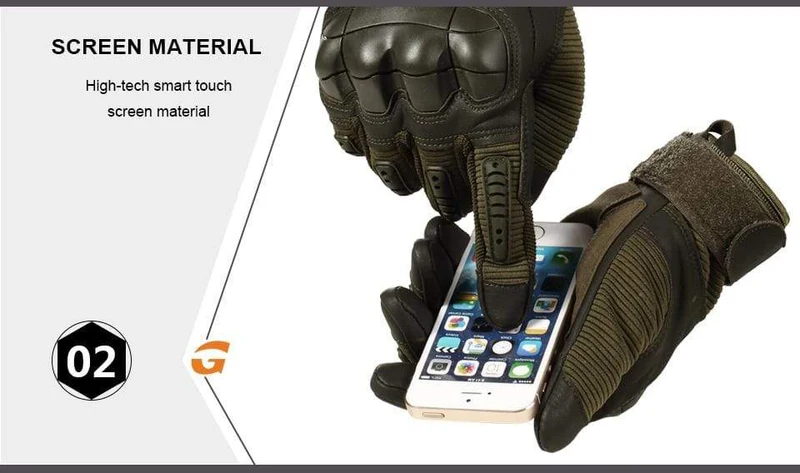 Militärische taktische Handschuhe PU-Leder Vollfingerhandschuh Airsoft Paintball Fahrrad Jagd Wandern Radfahren Männer Fäustlinge Fingerlos