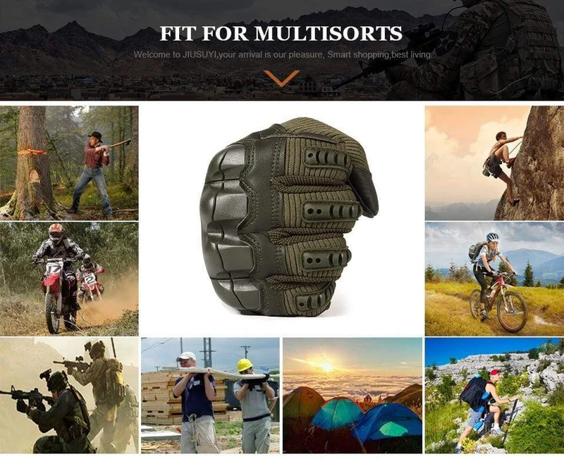 Militärische taktische Handschuhe PU-Leder Vollfingerhandschuh Airsoft Paintball Fahrrad Jagd Wandern Radfahren Männer Fäustlinge Fingerlos
