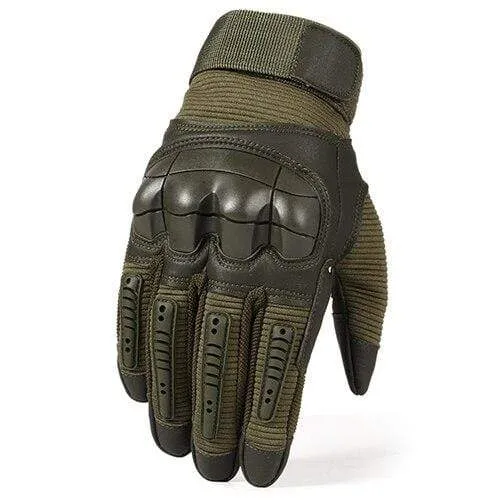 Militärische taktische Handschuhe PU-Leder Vollfingerhandschuh Airsoft Paintball Fahrrad Jagd Wandern Radfahren Männer Fäustlinge Fingerlos