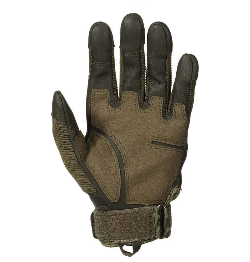 Militärische taktische Handschuhe PU-Leder Vollfingerhandschuh Airsoft Paintball Fahrrad Jagd Wandern Radfahren Männer Fäustlinge Fingerlos