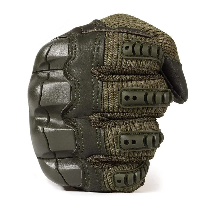 Militärische taktische Handschuhe PU-Leder Vollfingerhandschuh Airsoft Paintball Fahrrad Jagd Wandern Radfahren Männer Fäustlinge Fingerlos