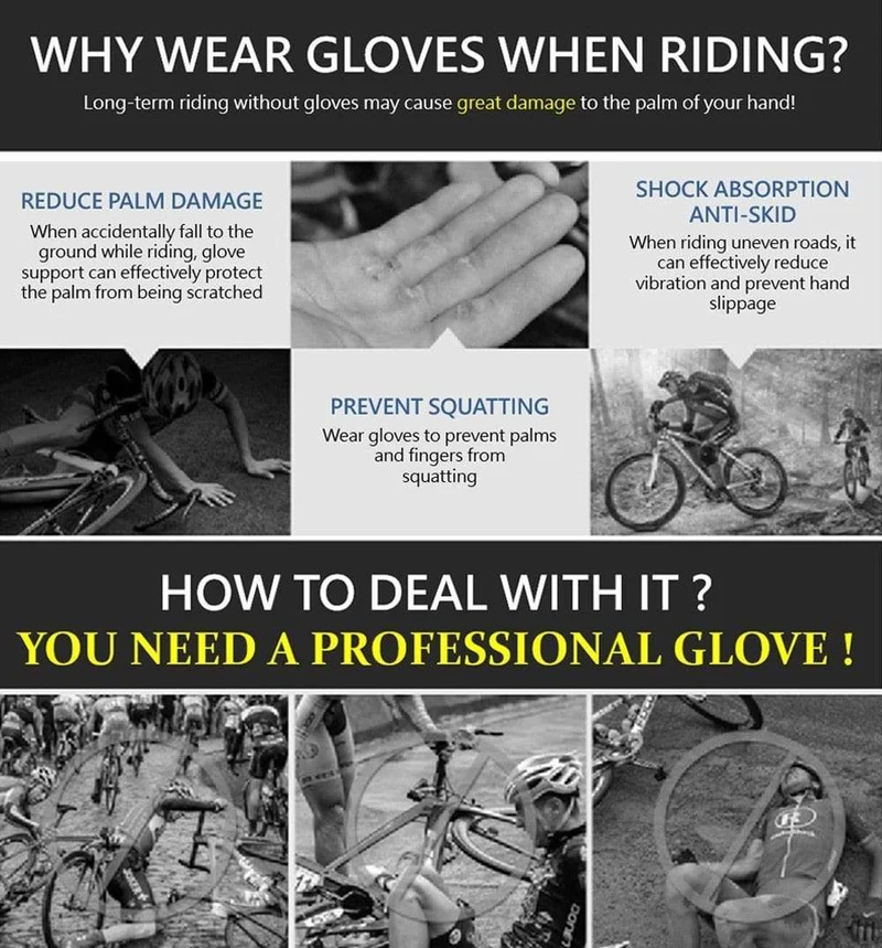 Handschuhe Radfahren Touchscreen GEL Bike Sport Stoßfest Straße Vollfinger Fahrradhandschuh Für Männer Frau MICCGIN