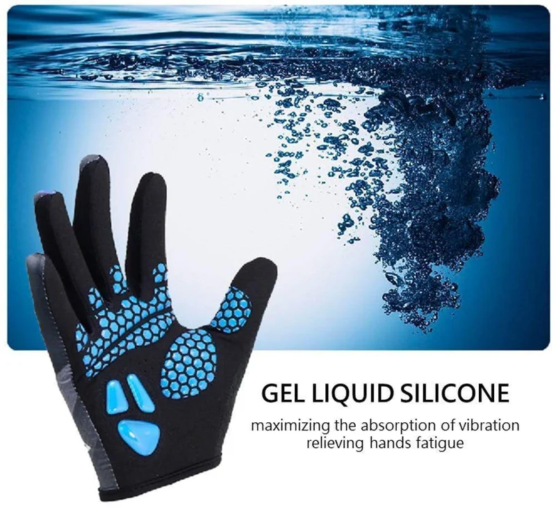 Handschuhe Radfahren Touchscreen GEL Bike Sport Stoßfest Straße Vollfinger Fahrradhandschuh Für Männer Frau MICCGIN