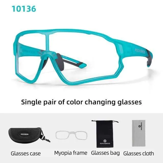 Photochrome Fahrradbrille Fahrradbrille Sport Herren Sonnenbrille MTB Rennrad Brille Schutzbrille