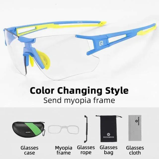 Photochrome Fahrradbrille Fahrradbrille Sport Herren Sonnenbrille MTB Rennrad Brille Schutzbrille
