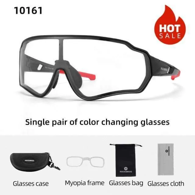 Photochrome Fahrradbrille Fahrradbrille Sport Herren Sonnenbrille MTB Rennrad Brille Schutzbrille