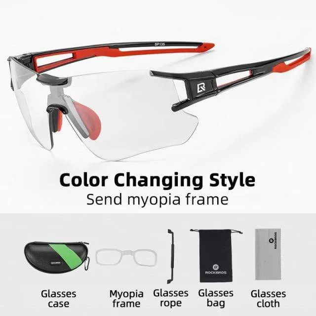 Photochrome Fahrradbrille Fahrradbrille Sport Herren Sonnenbrille MTB Rennrad Brille Schutzbrille