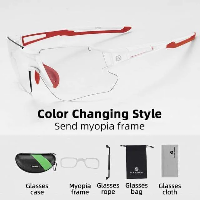 Photochrome Fahrradbrille Fahrradbrille Sport Herren Sonnenbrille MTB Rennrad Brille Schutzbrille