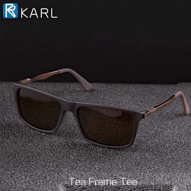 Polarisierte Sonnenbrille Männer Luxus Marke Aluminium Sonnenbrille Platz Fahren Sonnenbrille Schwarz Männlichen Angeln Brillen Frauen