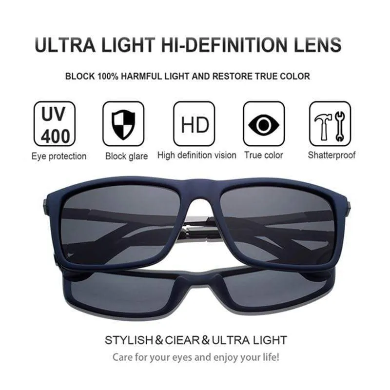 Polarisierte Sonnenbrille Männer Luxus Marke Aluminium Sonnenbrille Platz Fahren Sonnenbrille Schwarz Männlichen Angeln Brillen Frauen